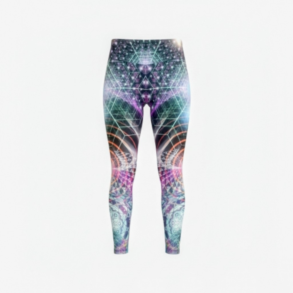 Vision Lab Colorful Geometric Leggings Art By Sam Farrand